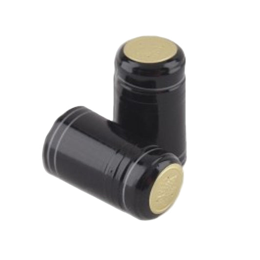 Black with Silver Stripe PVC Capsules