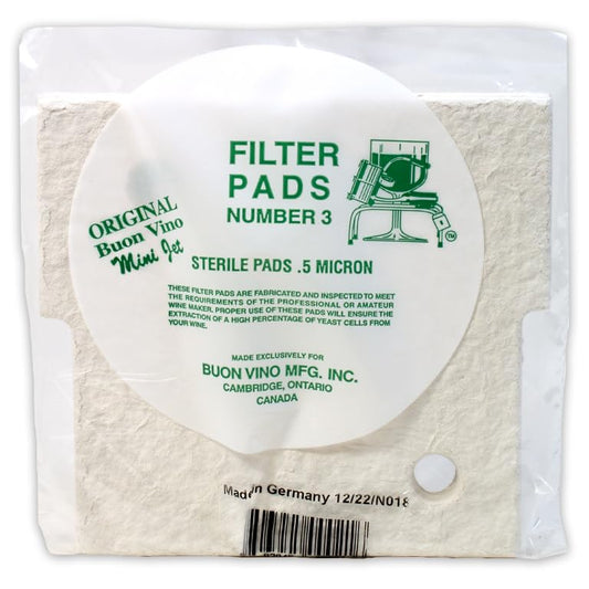 Mini Jet Filter Pads #3 Sterile