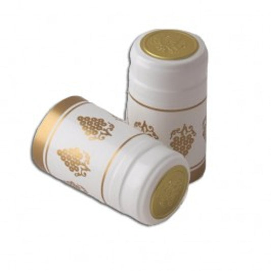 White with Gold Grapes PVC Capsules